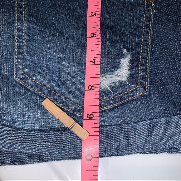 lei Ashley Low Rise Montana Shorts Size 5 Patriotic Stars and Stripes gr… - Picture 10 of 12